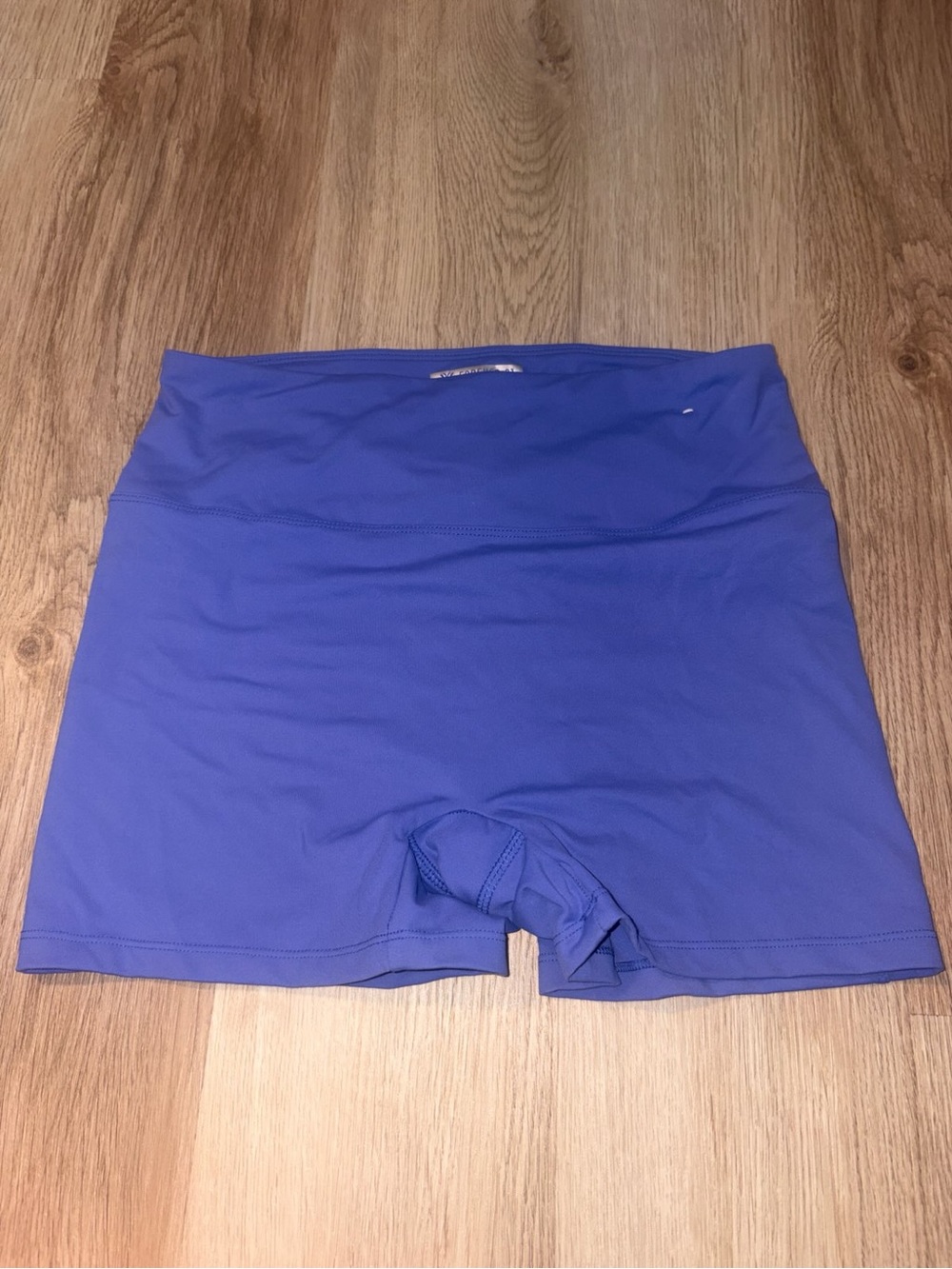 High-Waist Women's Athletic Shorts in Blue
